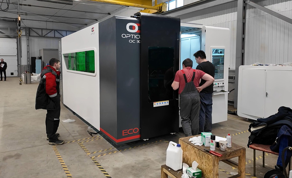Станок лазерной резки OPTICUT 3015Н ECO 20000W запущен в эксплуатацию Станок лазерной резки OPTICUT 3015Н ECO 20000W запущен в эксплуатацию