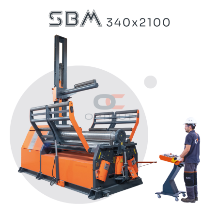 Четырехвалковый гидравлический станок MAC BENDING SBM 340х2100