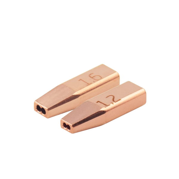 Сопло для двойной подачи проволоки