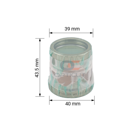 Линза коллиматорная в сборе с объективом D=37 мм FL=100 мм для Procutter 1.0, 15 кВт