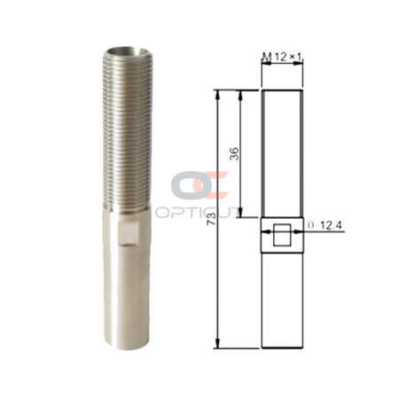 Держатель сопла для сварочного пистолета L=73 мм M12хM10
