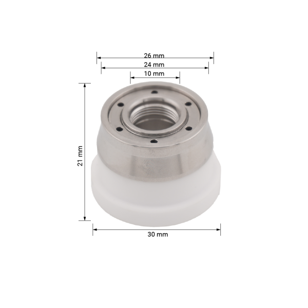 Проставка керамическая 30*23*33,8 мм M11*0,75 мм BOCI (P)